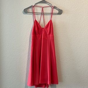 Mini coral dress